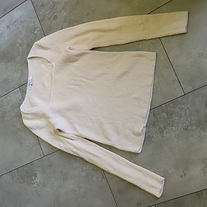 Madewell square neck sweater sz S cream